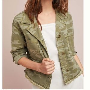 Sanctuary Cropped Camo Jacket Anthropologie